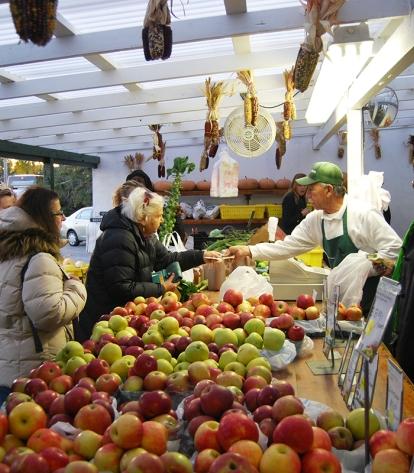 Visitors buy fresh, local produce at Briermere Farm.