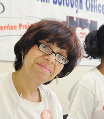 Rebecca Maldonado is ready to take notes at the UFT Bronx Parent Conference on N