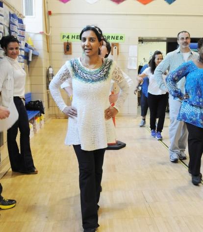 Physical therapists at P 4 help staff members participate in an assessment desig