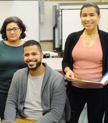 Anthony Sanchez, his wife, Alejandra (left), and his mother, Juana (right), were