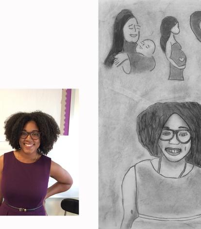 Malaika Miller is a nurse midwife who also works with pregnant teens, their part