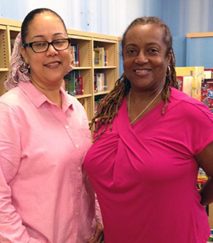 Office staff at PS 31 in Staten Island.