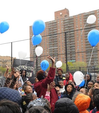 Students and educators at PS 178 in Crown Heights, Brooklyn, participated in a c