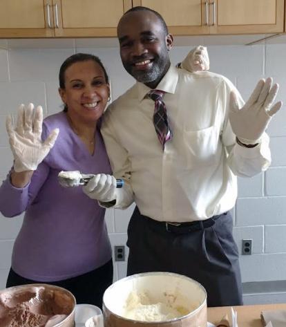 Guidance counselor Yvette Echeverria and math teacher Curtis Boyle were master s