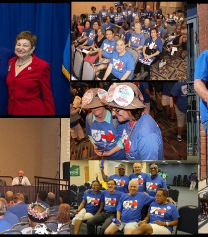 The presidential election was on the minds of UFT retirees this summer as they g