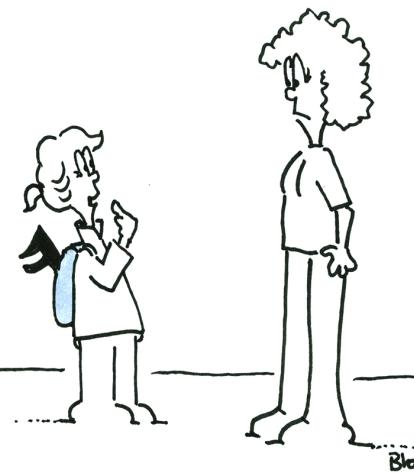 The music teacher sent a note home.