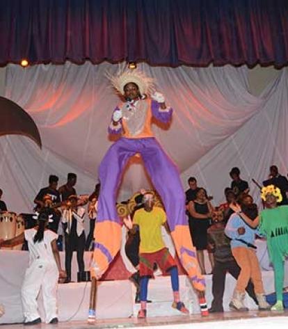 Students designed their own elaborate costumes.