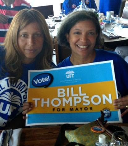 The UFT was well-represented at a breakfast preceding the Dominican Day Parade.