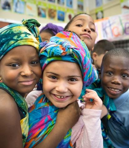 Tianni and Analia love their Nigerian outfits.