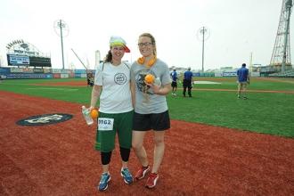Teachers Daryn Cohen (left) and Stephanie Edmisson of Progress HS for Profession
