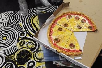 Someone’s been enjoying the pepperoni pizza.