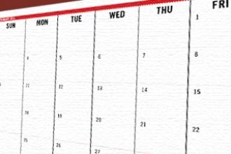 Generic image - Calendar for Home page carousel