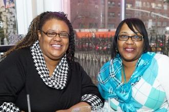 PS 146’s 2nd-grade teacher Kisha Shoulders (left) and her paraprofessional Yvett
