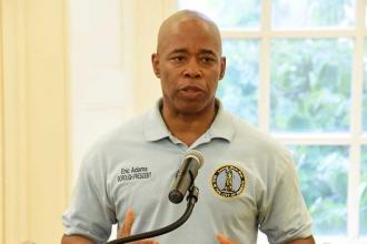 Brooklyn Borough President Eric Adams welcomes all and speaks of the importance 