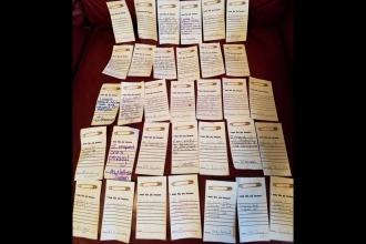 Staff members took safety pin pledges at PS 109 and P4 in Brooklyn.