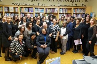 Educators came together at PS 165 in Brownsville.