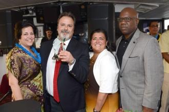 Honored for school-based activism, Donald Albright, the chapter leader at P186 i