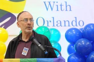 Rabbi Michael Feinberg of the Greater New York Labor-Religion Coalition 
