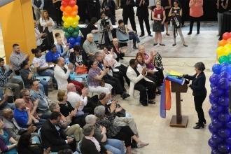 Members came from all over the city is a show of solidarity. 