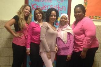 School secretaries from PS 241 in Manhattan.