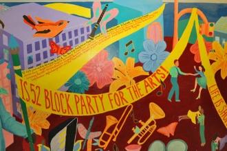 Mural at IS 52 in Manhattan.