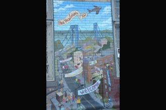 Mural at PS 102 in Brooklyn.