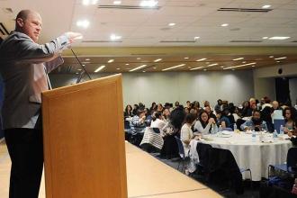 UFT President Michael Mulgrew thanks the participants for their contributions to