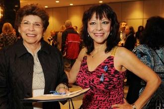 The smiles say it all for Maria Modica (left) and Mary Inverno of PS 33 in Queen