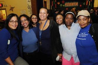 Staffers get together for a group shot.