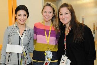 Speech therapists (from left) Lucy Bergelson, Blair Hudgins and Jennifer Lasher 