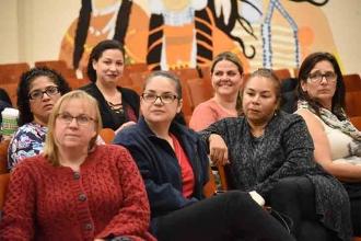 The early-morning meeting at PS 20 was well-attended.