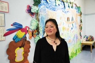 It’s a colorful world inside and outside of art teacher Susan Lee-Hettinger’s PS