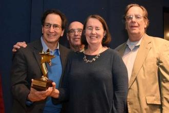 Accepting the Isidore Starr Award for Civic Engagement are City Lore Founding Di