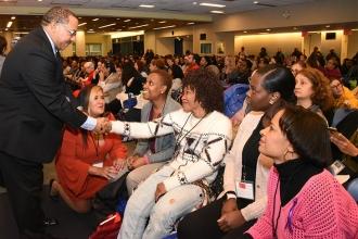 Conference speaker Santiago Wood, the director of the National Associations of B