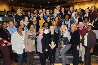 A group from District 11 gathers for a photo before meeting with their state rep