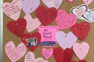 Love from PS 41 in Greenwich Village.