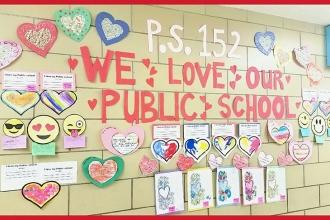 Love from PS 152 in Flatbush, Brooklyn.