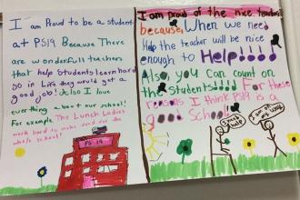 This student is proud to attend PS 19 on Staten Island!