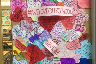 Ms. Fera's 7th-graders at PS 179 in Kensington, Brooklyn love their school!