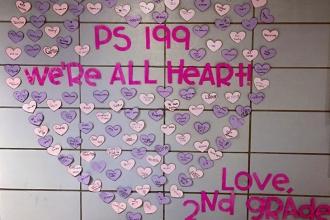 Second-graders at PS 199 on the Upper West Side sent Valentines to their school:
