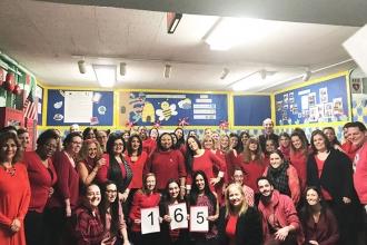 Educators are #PublicSchoolProud at PS 165 in Kew Gardens Hills, Queens. The blu