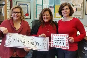 Educators are #PublicSchoolProud at PS 69 in Jackson Heights, Queens.
