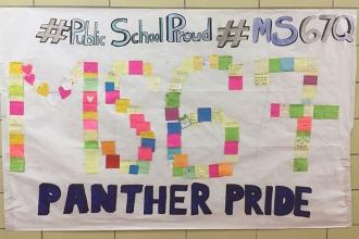 MS 67 in Douglaston, Queens is #PublicSchoolProud.