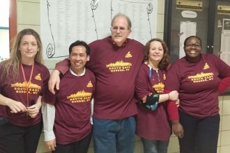 Teachers show love at George Washington Carver HS for the Sciences in Springfiel