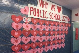 Every class at PS 229 in Woodside, Queens brainstormed ideas about why they love