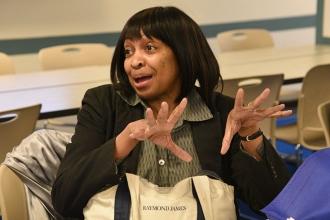 Lynn Moore, a counselor at the New York City Lab Middle School for Collaborative