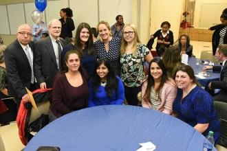 Members from PS 72 with District 8 Representative Robert Fernandez