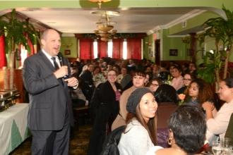 UFT President Michael Mulgrew strikes an upbeat note during his update on issues