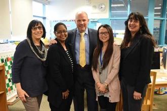 Michael Mulgrew with leaders