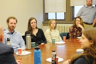 NYC iSchool teachers break bread with the president.